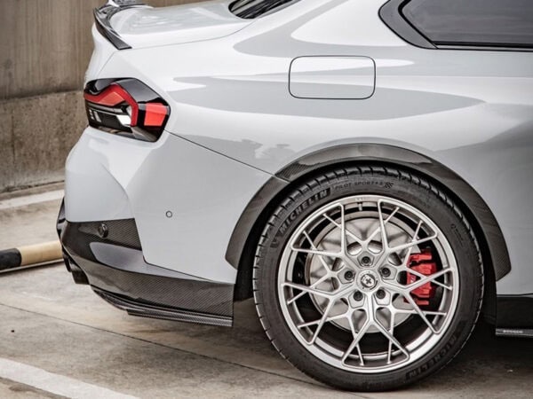 Alternative view of BMW 2 Series G42 Prepreg CARBON FIBRE Rear Bumper Diffuser Side Trimscarbon