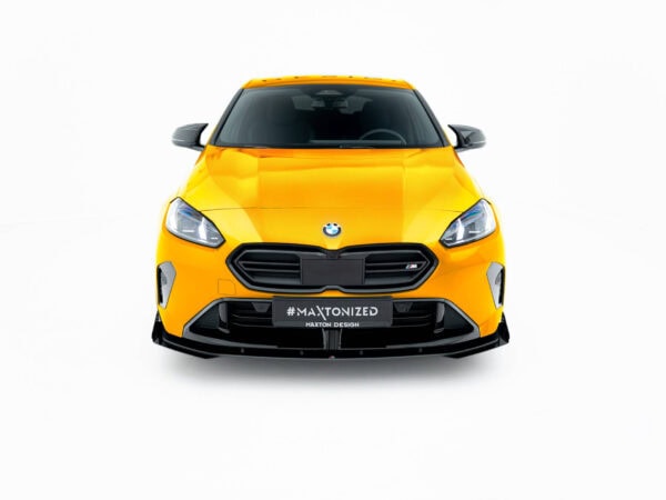 Alternative view of Maxton Design Matte Black Street Pro Style Front Splitter + Flaps For BMW F70 M Sport