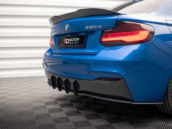 Alternative view of Maxton Design Matte Black Street Pro Style Rear Diffuser For BMW F22 M Sport