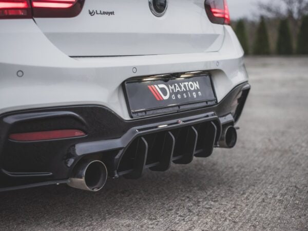 Alternative view of Maxton Design Matte Black Street Pro Style Rear Diffuser V.4 For BMWF20 F21 M140i M Sport