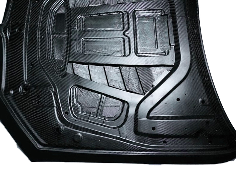 Bmw g30 g31 f90 m5 prepreg carbon fibre gtr style bonnet - image 10