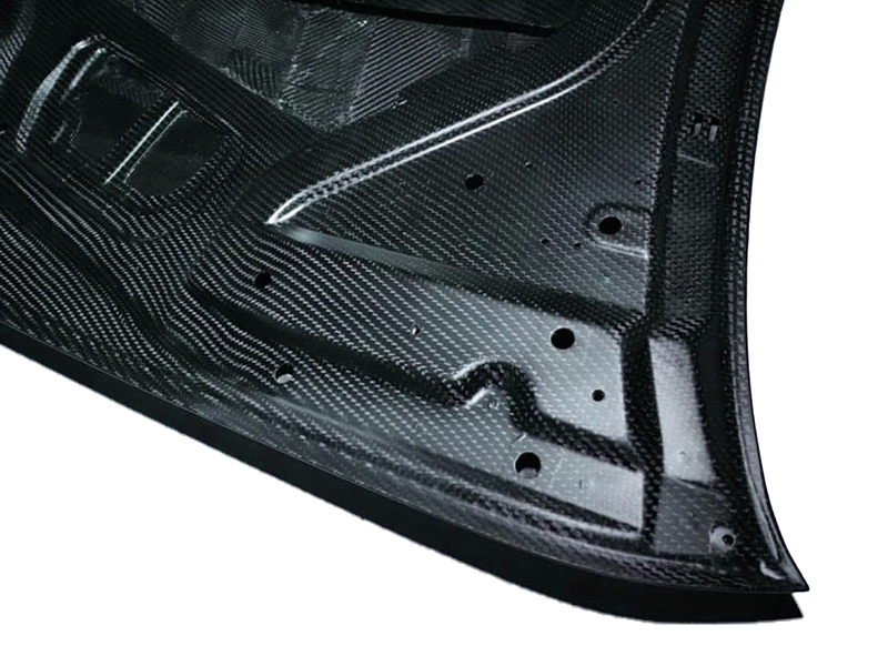 Bmw g30 g31 f90 m5 prepreg carbon fibre gtr style bonnet - image 11