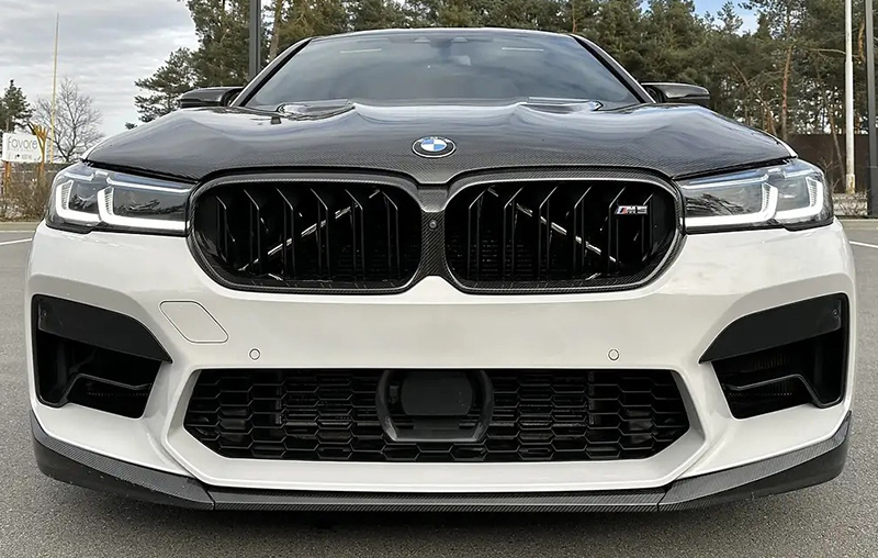 Bmw g30 g31 f90 m5 prepreg carbon fibre gtr style bonnet - image 4