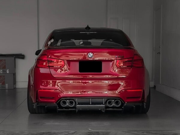 Alternative view of BMW F80 F82 F83 M3 M4 VRS Style CARBON FIBRE Rear Diffuser System