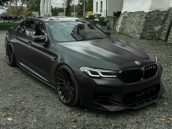 Alternative view of BMW F90 M5 LCI Prepreg CARBON FIBRE RKP Style Front Splitter