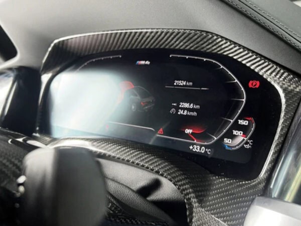 Alternative view of BMW G80 G81 M3 G82 G83 M4 Prepreg CARBON FIBRE Gauge Cluster Trim