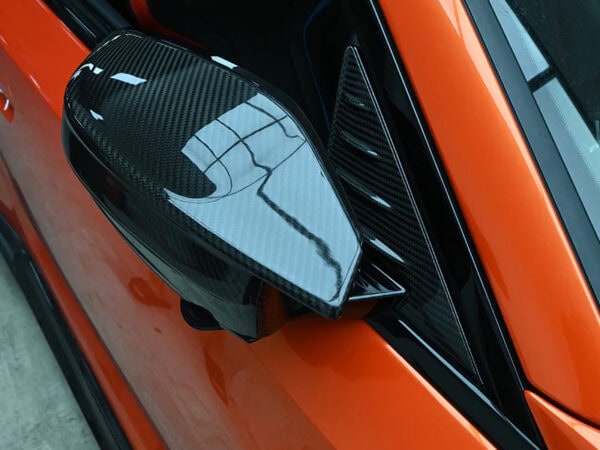 Alternative view of BMW G87 M2 Prepreg CARBON FIBRE Window Mirror Triangle Trims