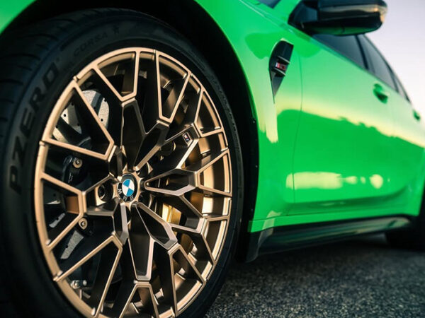 Alternative view of bmw m performance 827m alloy wheels in gold bronze for bmw m2 g87 m3 g80 g81 & m4 g82 g83