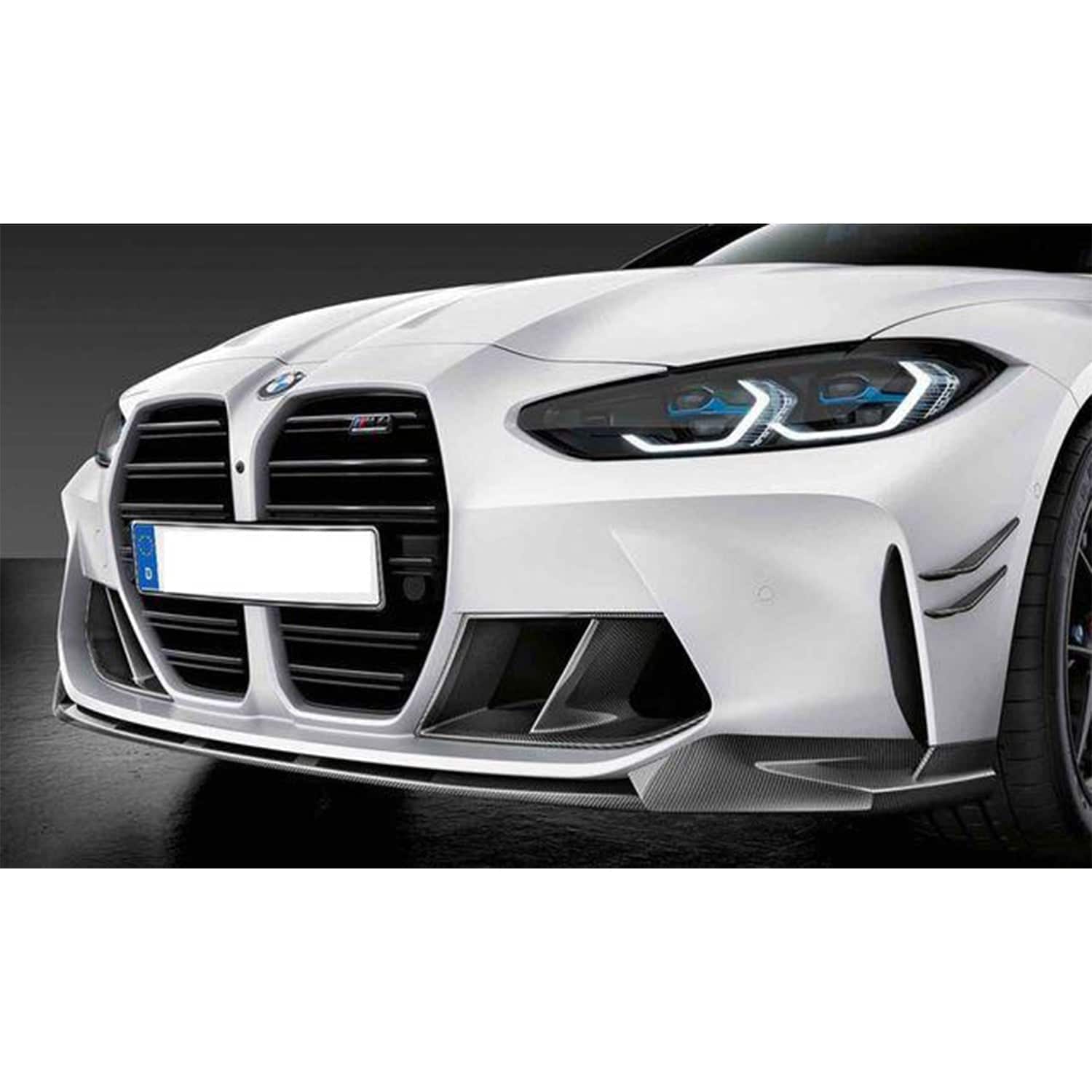Genuine bmw m performance prepreg carbon fibre front splitter for g80 m3 & g82 m4 - image 2