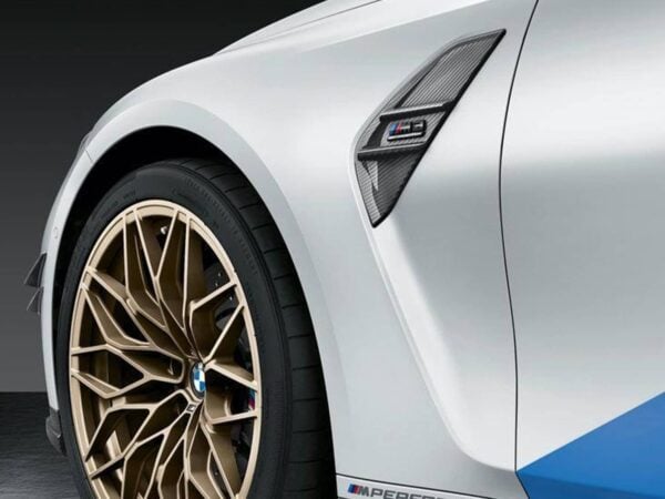 Bmw genuine m performance air breather fenders for bmw g80 in carbon fibre 2