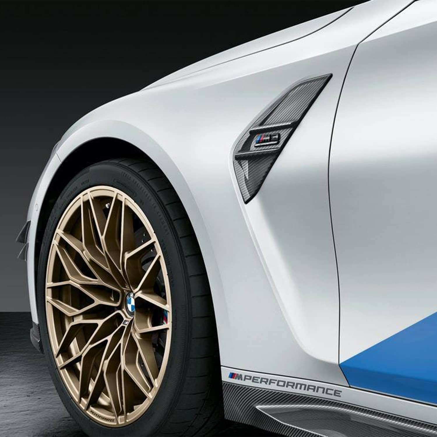 Genuine bmw m performance carbon fibre air breather fenders for g80 g81 m3 - image 3