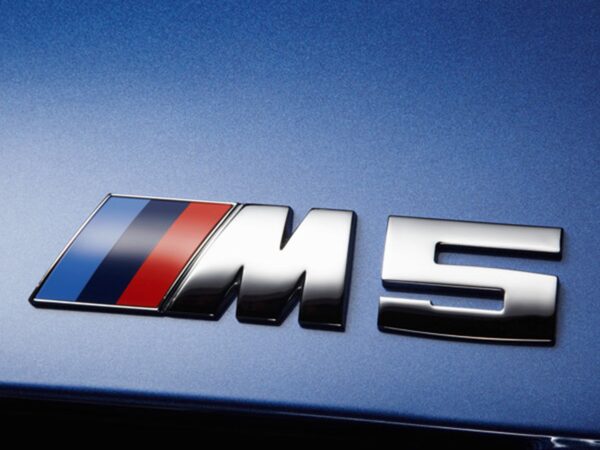 Alternative view of Genuine BMW Silver Replacement Badge for M5 F10