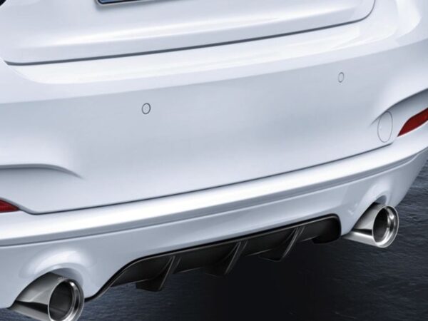 Genuine bmw f22 f23 m235i m240i m performance rear diffuser matte black 2