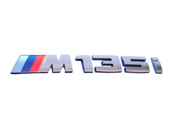 Genuine BMW M135i Replacement Badge in Silver for F40