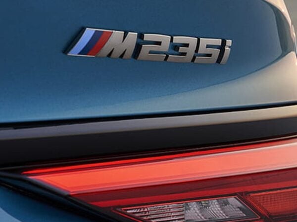 Alternative view of Genuine BMW Silver M235I Replacement Badge for F44