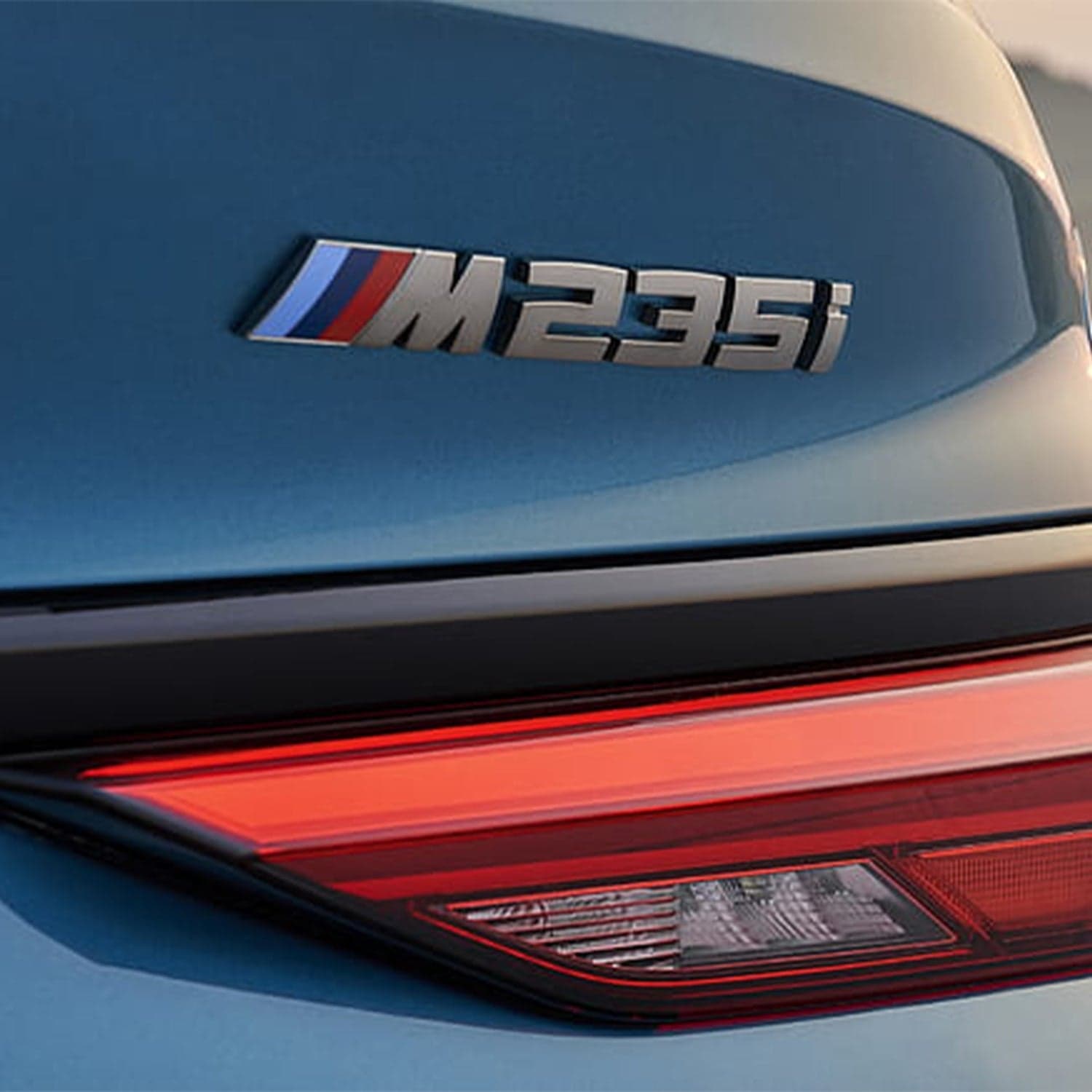 Genuine bmw silver m235i replacement badge for f44 - image 2