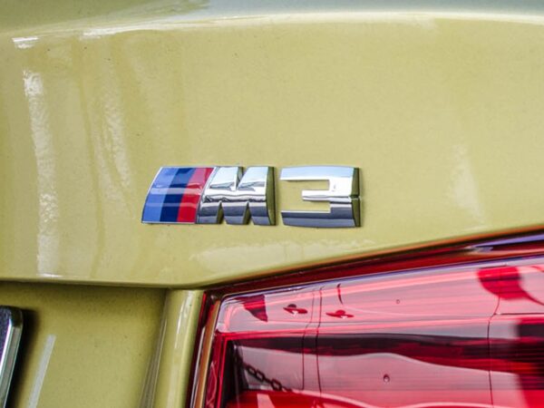 Alternative view of Genuine BMW Silver M3 Replacement Badge for F80