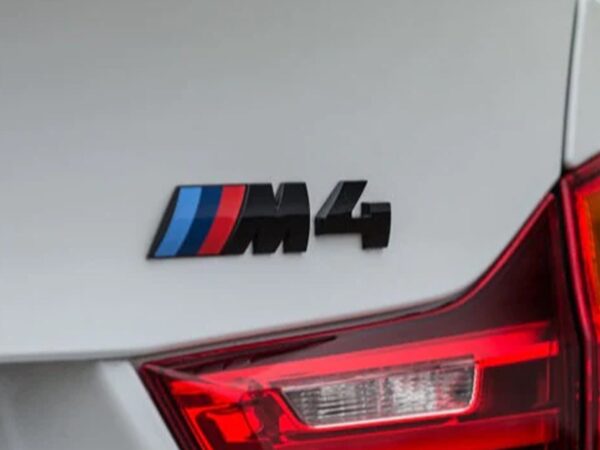 Alternative view of Genuine BMW Gloss Black M4 Replacement Badge for F82 & F83