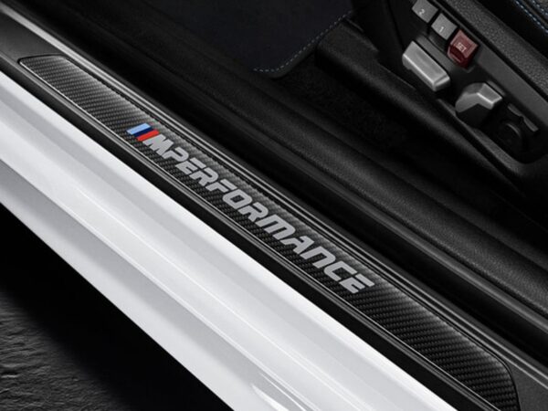 Alternative view of BMW M Performance Carbon Fibre Door Sill Trims for F87 M2 & F22 F23