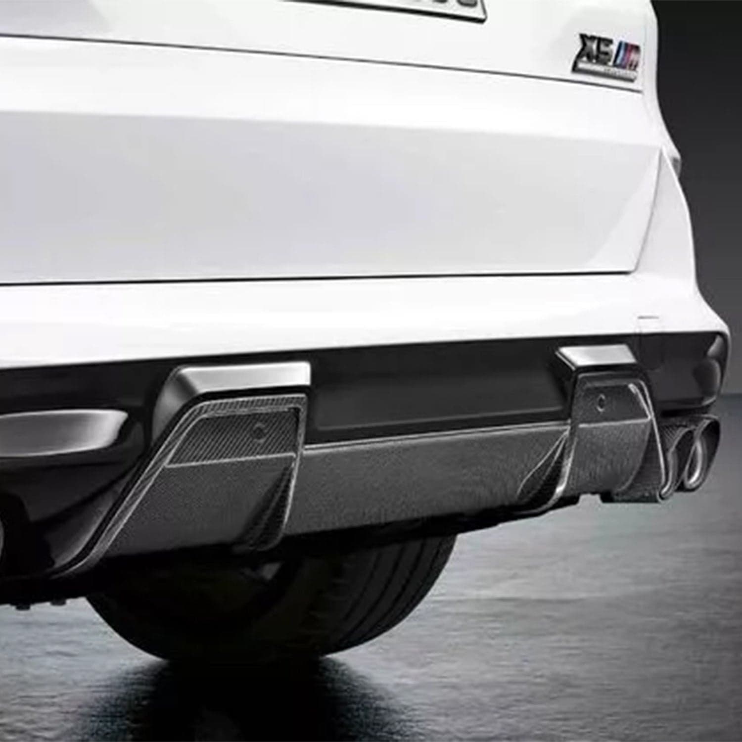 Genuine bmw m performance rear diffuser for f95 x5m & f96 x6m - image 2