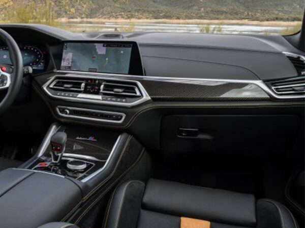 Genuine bmw f95 x5m f96 x6m pre lci carbon dashboard trim 2