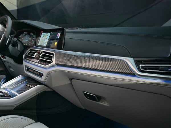 Alternative view of Genuine BMW M Performance Dashboard Trim for F95 X5M G05 X5 F96 X6M & G06 X6 Pre LCI