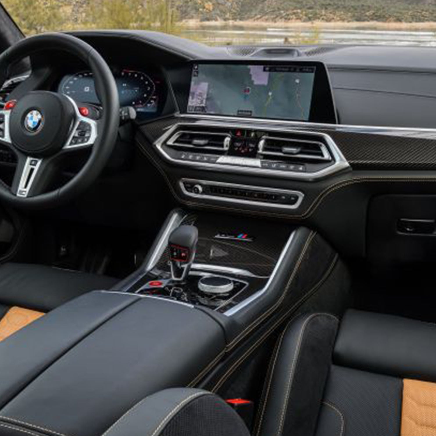 Bmw m performance centre console trim for f95 x5m & g05 x5 - image 2