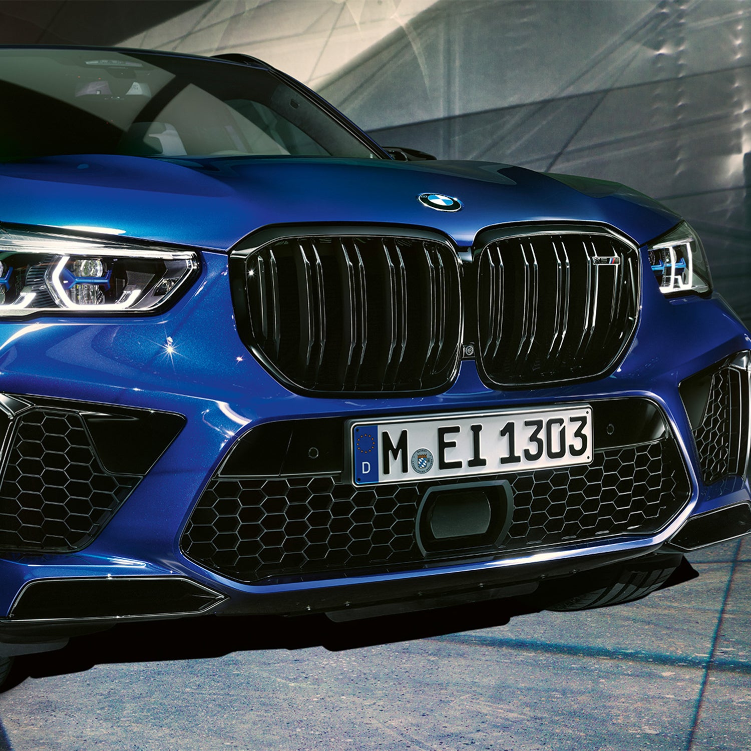 Genuine bmw gloss black front grille for f95 x5m - image 2