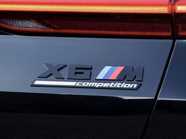 Alternative view of BMW M Performance Rear Badge for F96 X6M Competition