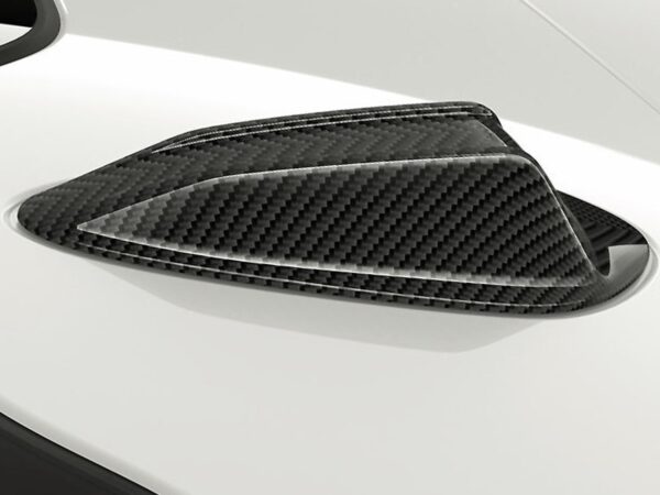 Alternative view of BMW M Performance Roof Antenna in Gloss Carbon Fibre for G Series