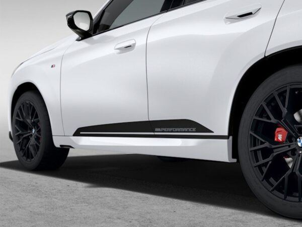 BMW M Performance Side Decals in Frozen Black for G45 X3