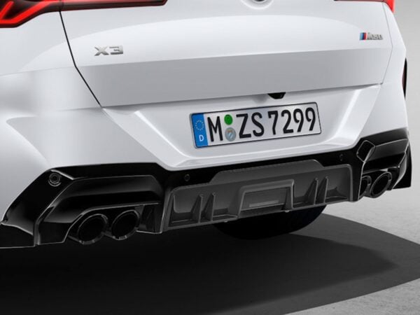 BMW M Performance Gloss Black & Aramid Fibre Rear Diffuser for G45 X3