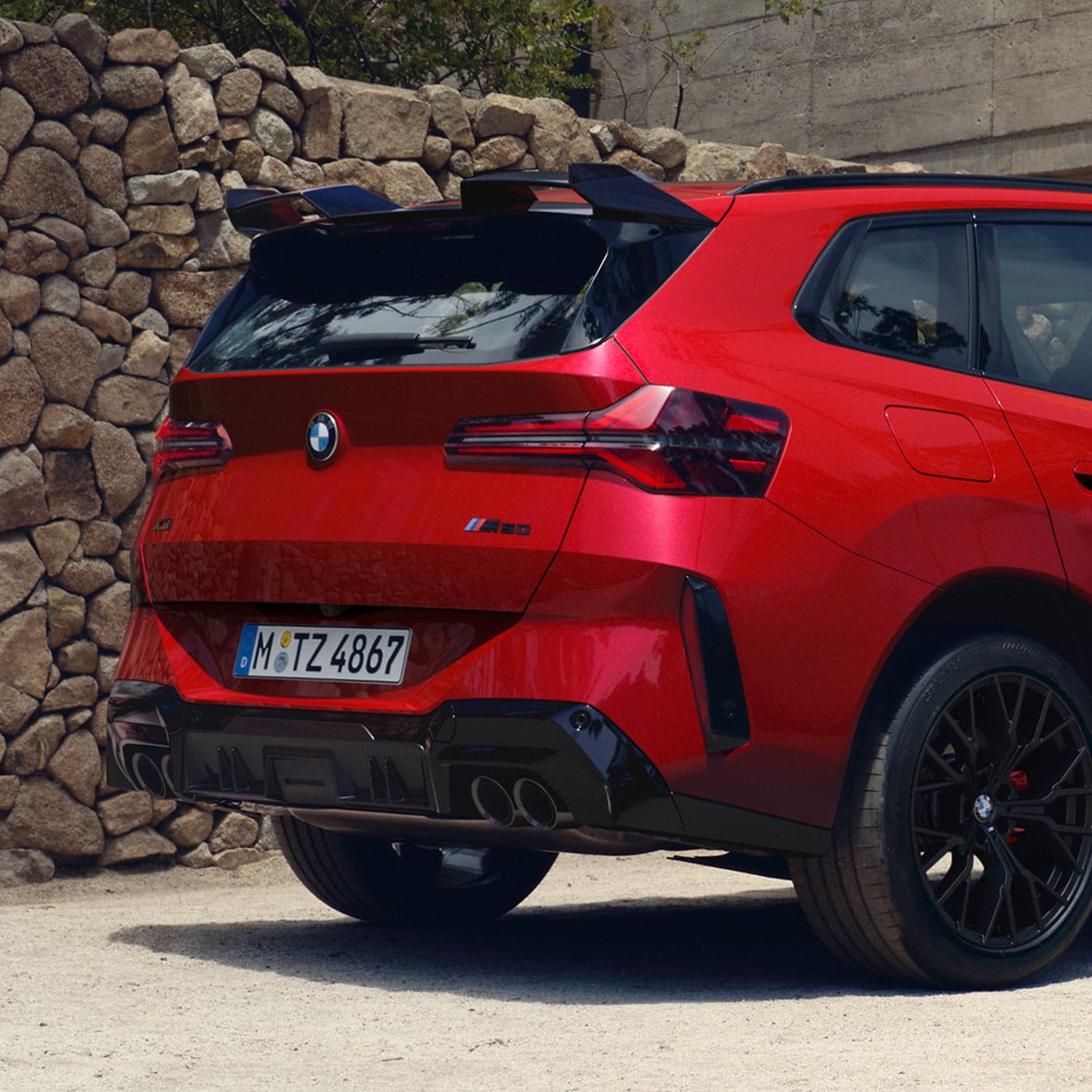 Bmw m performance gloss black m50 rear badge for g45 x3 - image 2