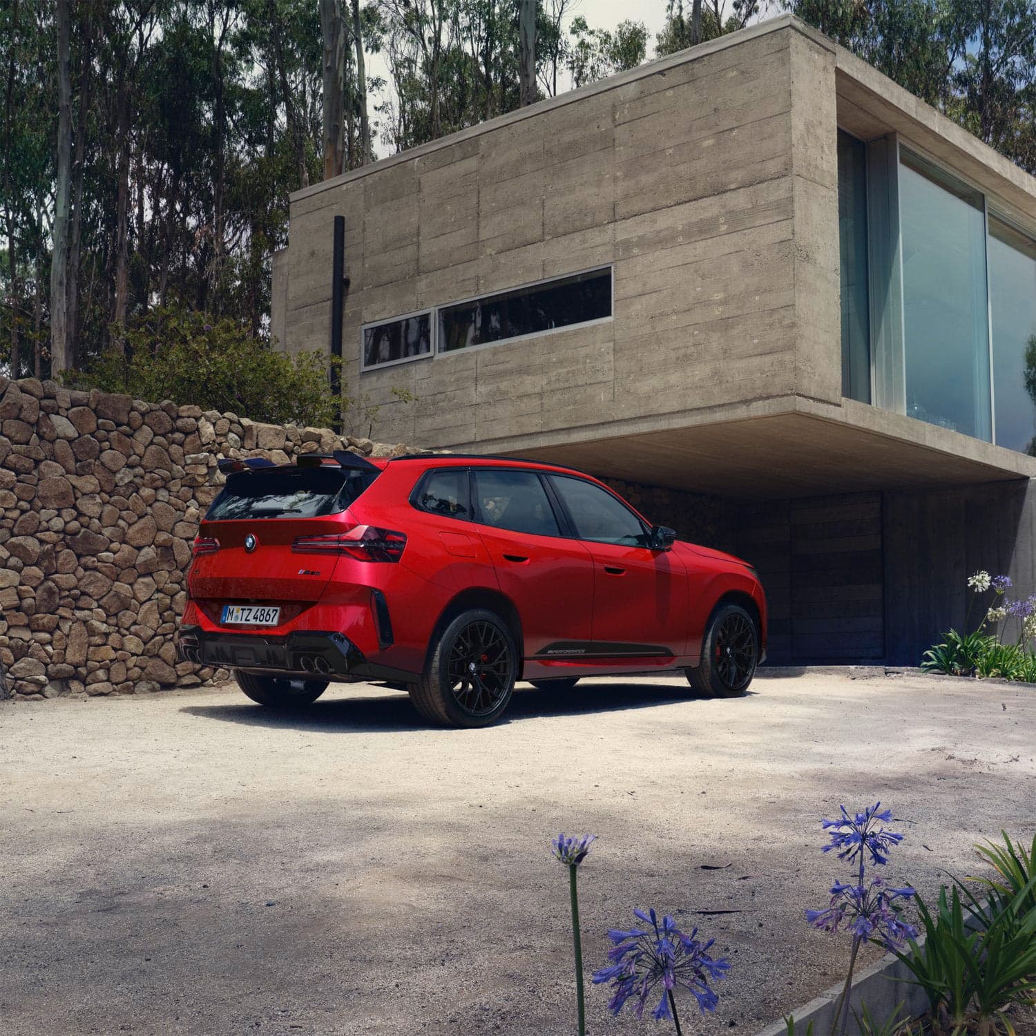 Bmw m performance gloss black m50 rear badge for g45 x3 - image 3