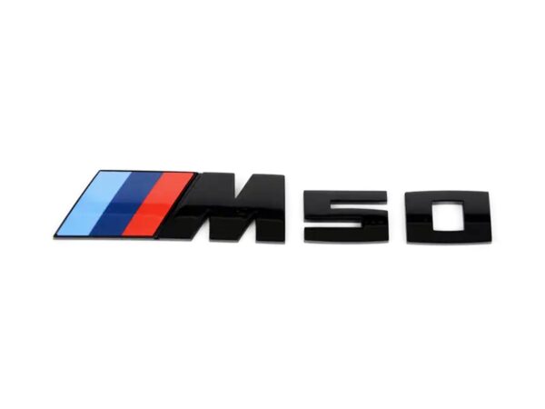 BMW M Performance Gloss Black M50 Rear Badge for G45 X3