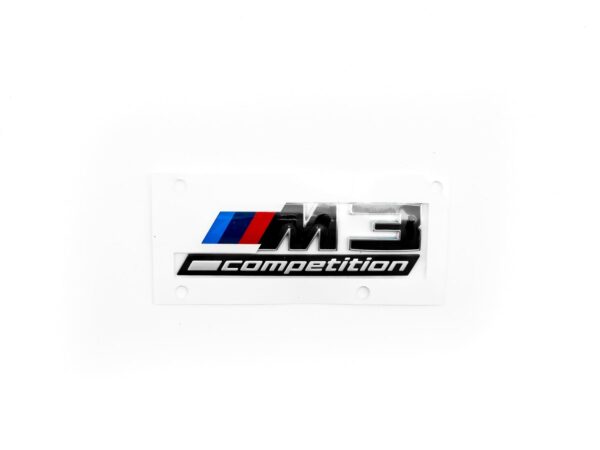 Genuine BMW Gloss Black Rear Badge for M3 Competition G80 G81