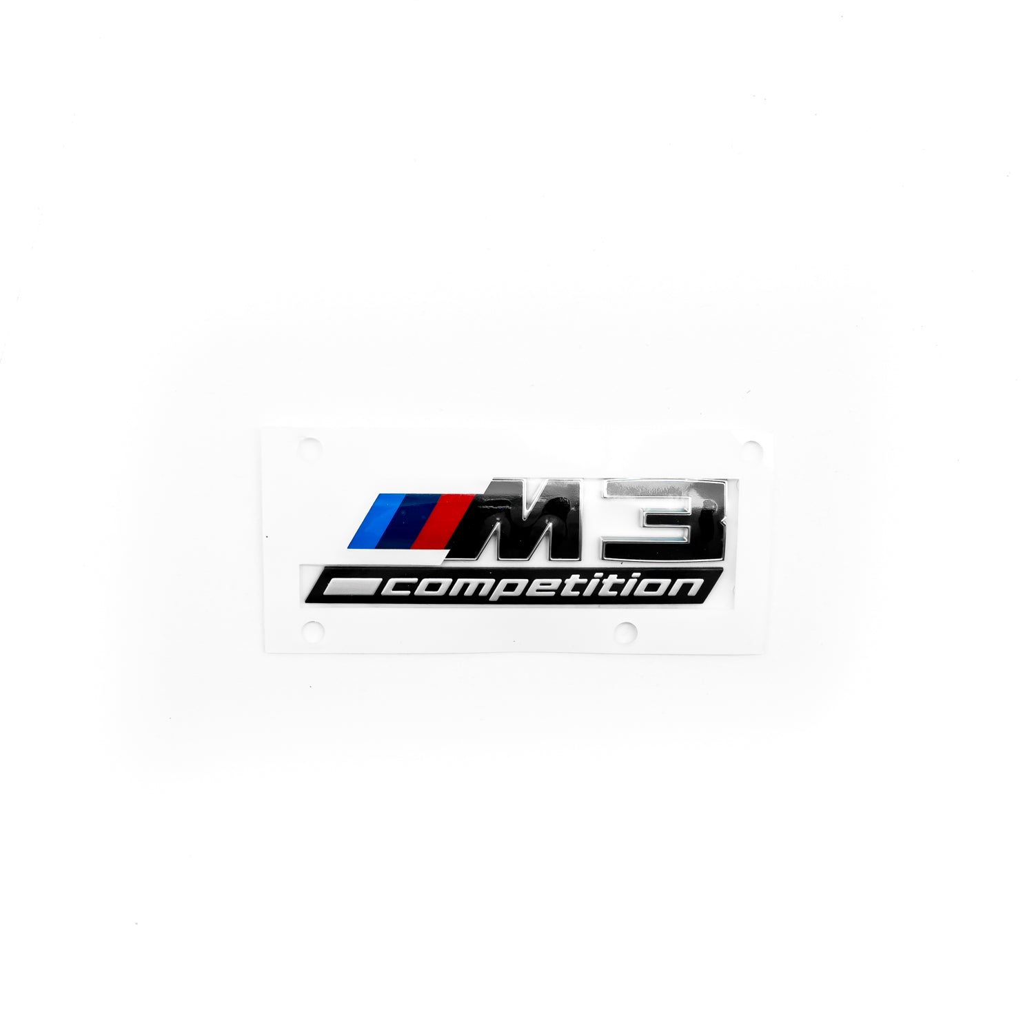 Genuine bmw gloss black rear badge for m3 competition g80 g81
