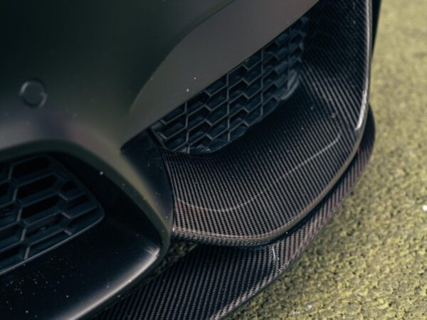 Alternative view of BMW M Performance Front Carbon Corner Splitters for F80 M3 & F82 F83 M4