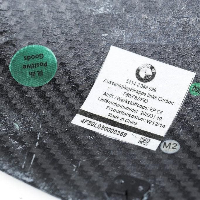 Genuine bmw m performance carbon fibre mirror covers for f80 f82 f87 - image 4