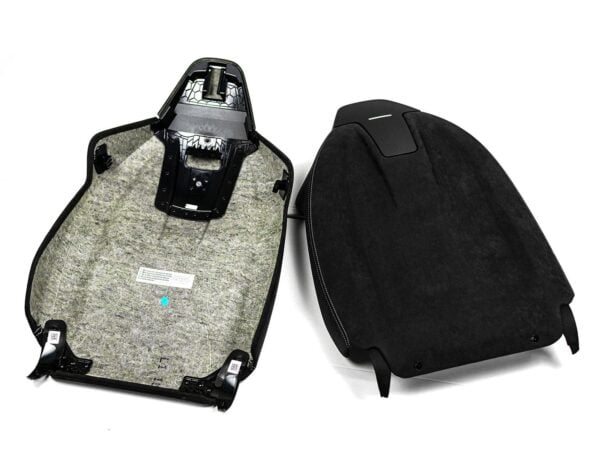 Genuine bmw m performance g series seat back covers in carbon fibre alcantara 4 door vehicles 10