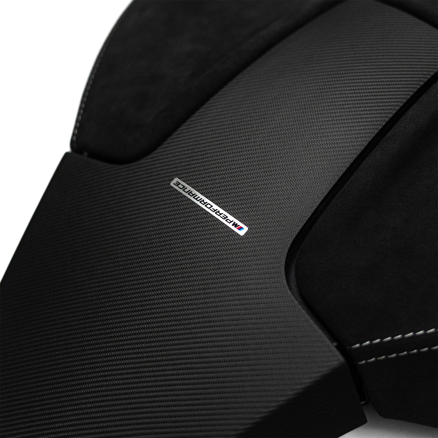 Bmw m performance seat back covers in carbon fibre & alcantara for g series models - image 7