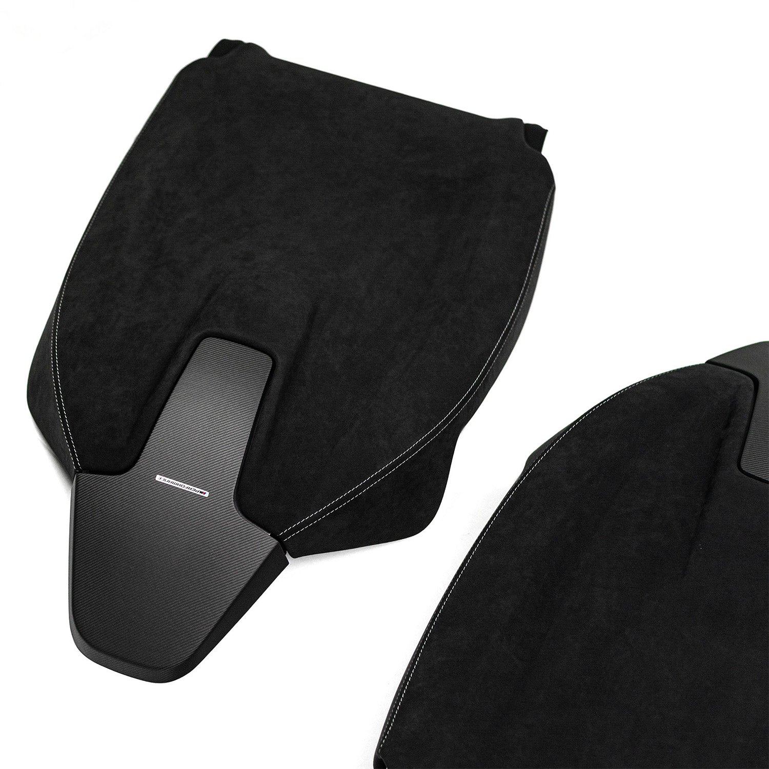 Bmw m performance seat back covers in carbon fibre & alcantara for g series models - image 4