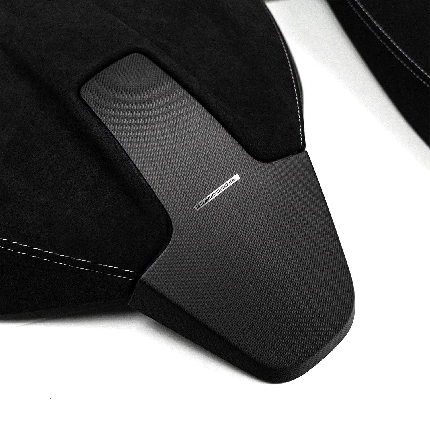 Bmw m performance seat back covers in carbon fibre & alcantara for g series models - image 5