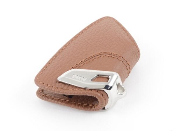 Genuine M Performance BMW Key Case in Saddle Brown for BMW Models