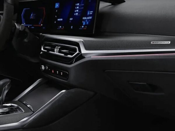 Genuine bmw m performance lci interior trim kit in carbon fibre alcantara 3