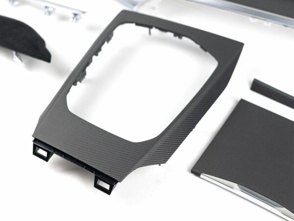 Genuine bmw m performance lci interior trim kit in carbon fibre alcantara 5