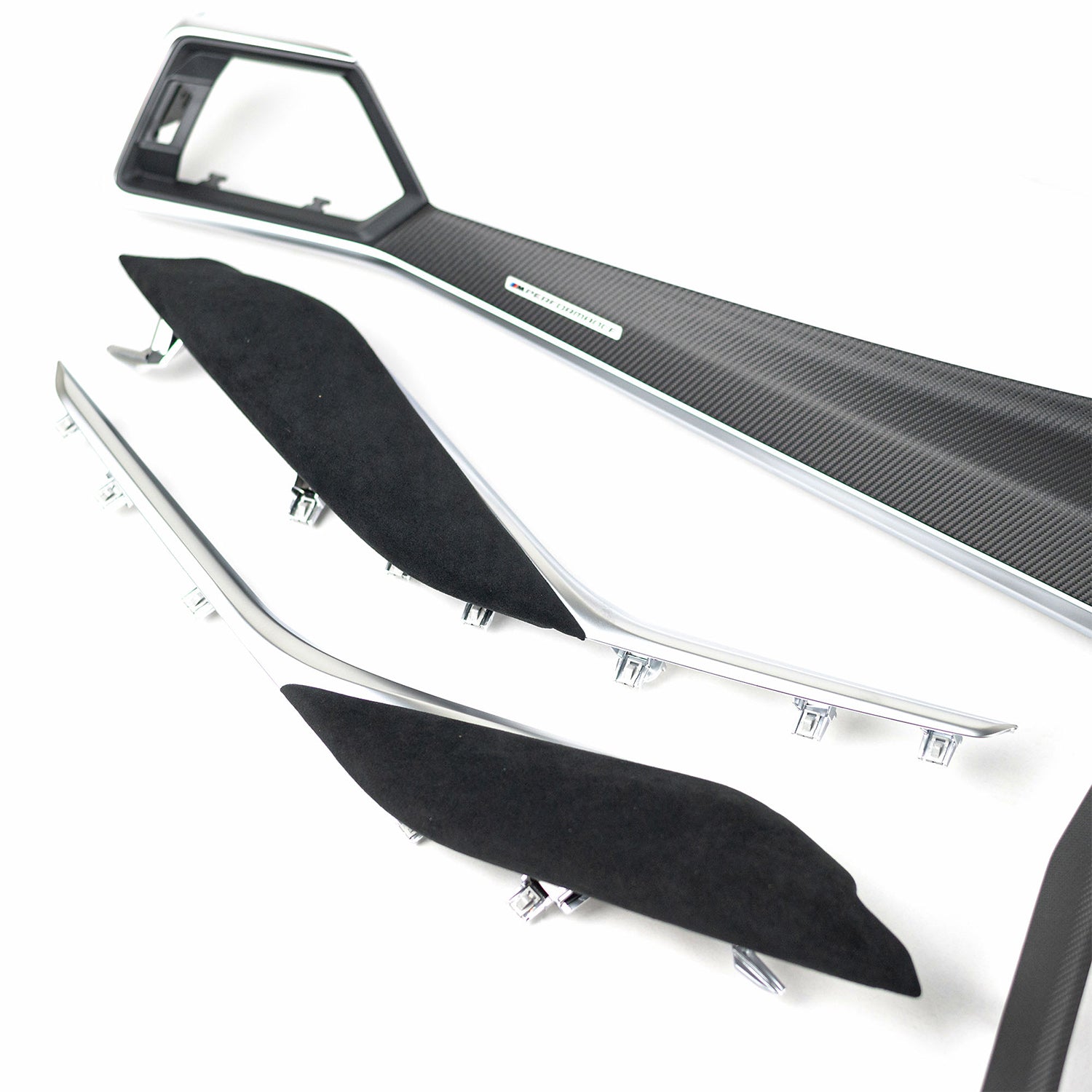 Bmw m performance interior trim kit in carbon fibre & alcantara for g-series lci big display models - image 6
