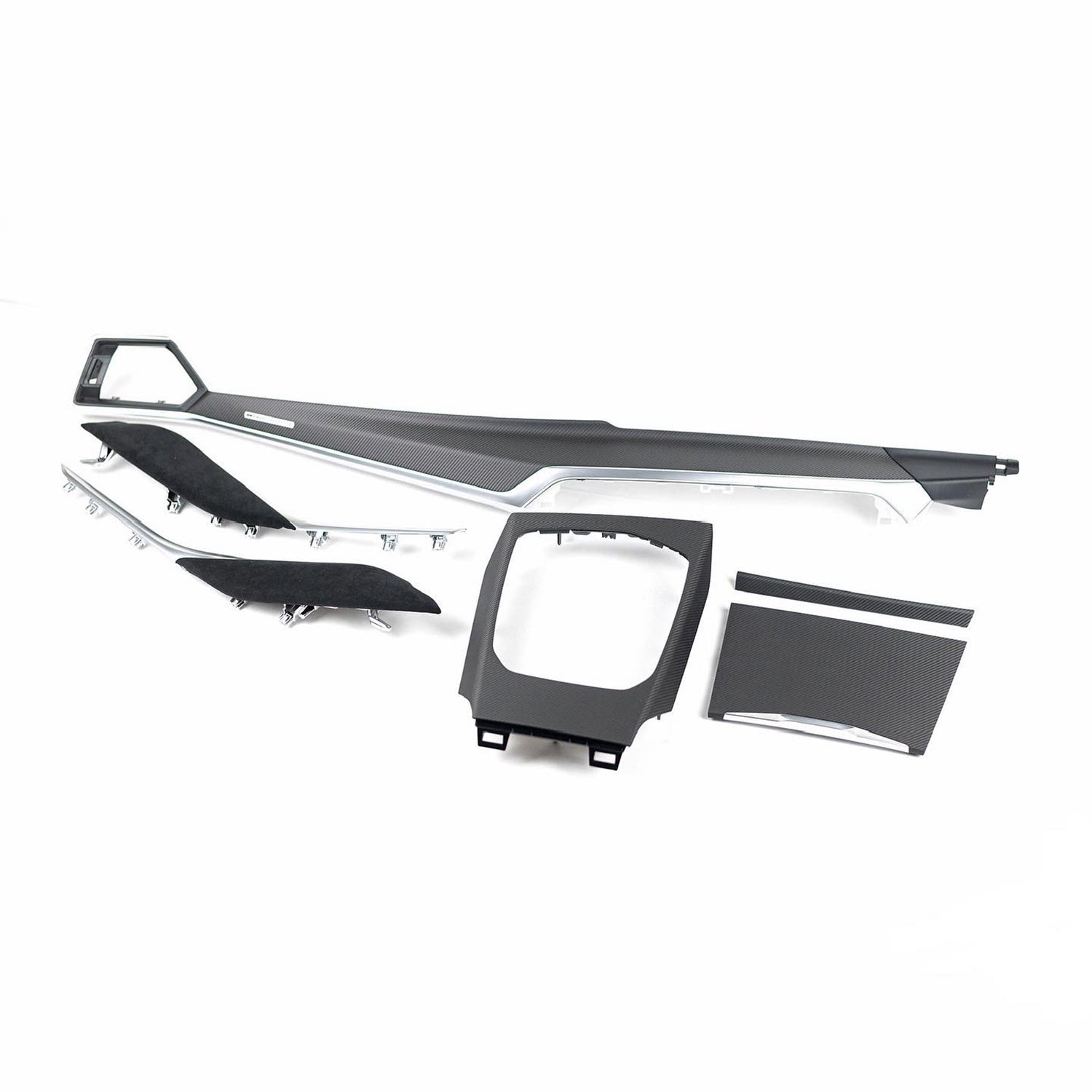 Bmw m performance interior trim kit in carbon fibre & alcantara for g-series lci big display models