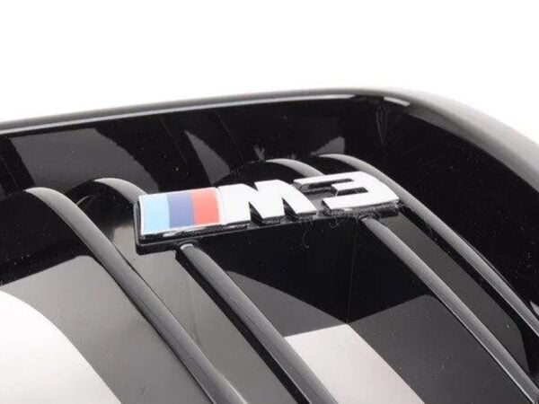 Oem bmw m performance gloss black front grilles f80 m3 2