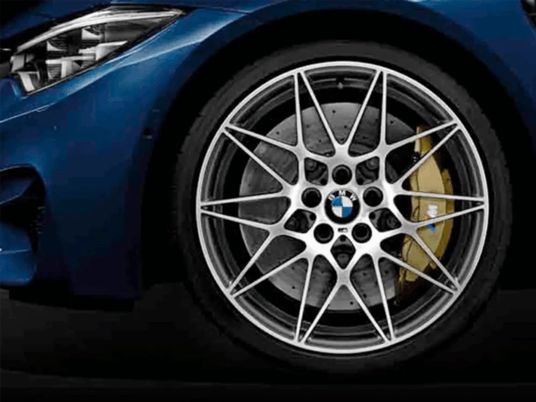 Alternative view of Genuine BMW Ferric Grey Diamond Cut 666M Alloy Wheels for F80 M3 F82 F83 M4 & F87 M2